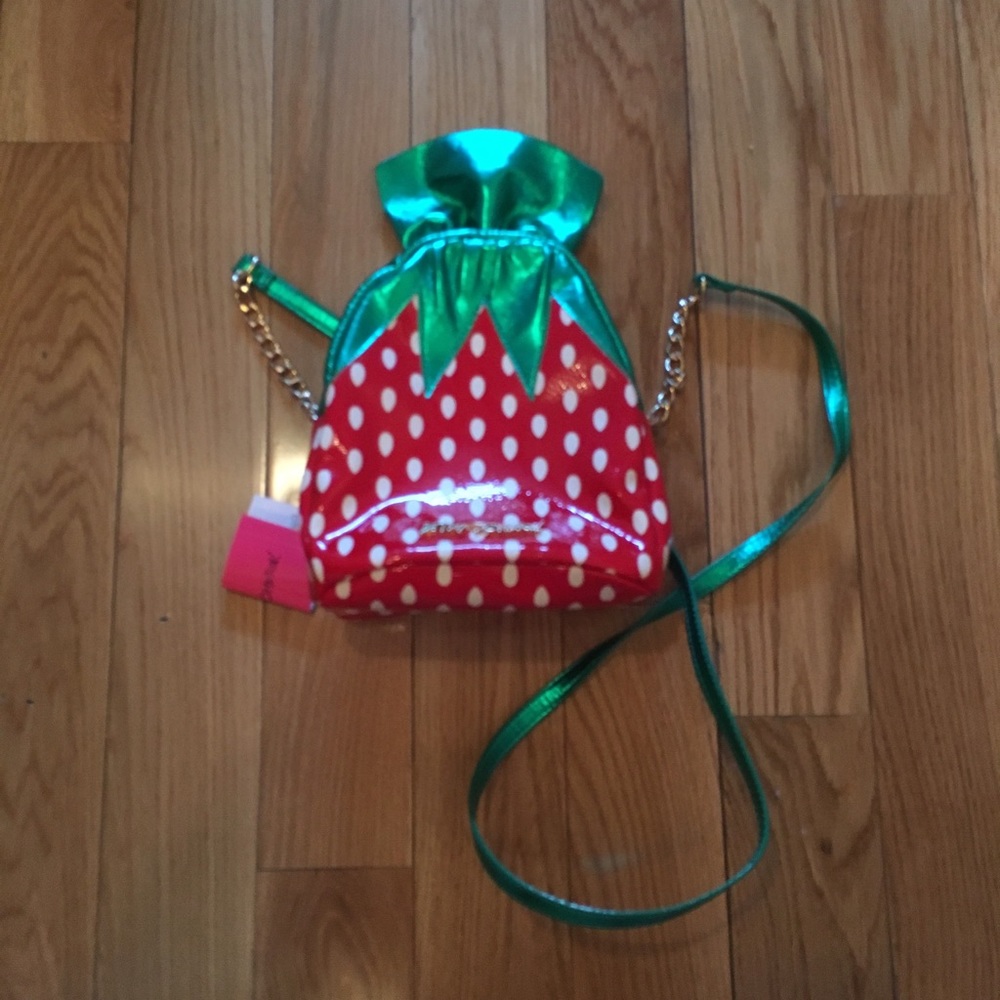 Betsey Johnson strawberry candy shoulder bag